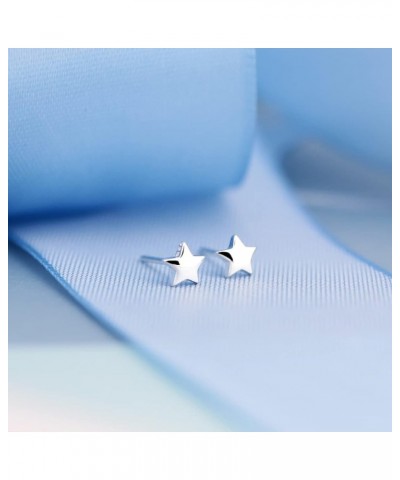 Star Earrings Star Stud Earring 925 Sterling Silver Tiny Star Earrings Silver- 2 Pairs $7.79 Earrings