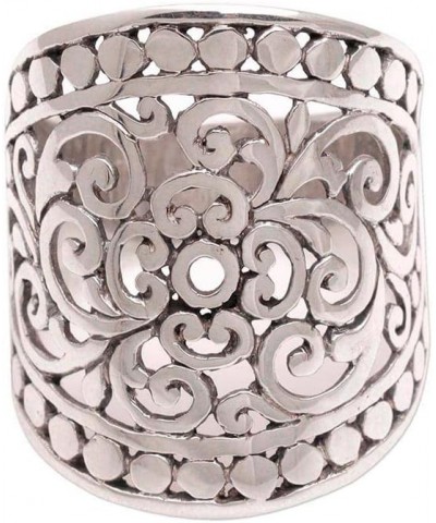 Artisan Handmade .925 Sterling Silver Band Ring Wide from Indonesia 'Memory of Bali' $19.98 Rings