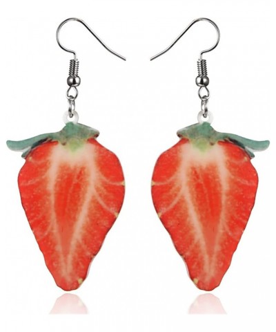 Dearanswer Creative Fruits Dangle Drop Earrings Unique Lightweight Cute Fruit Pendant Earrings Fruits Acrylic Earrings,Kiwi S...