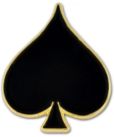 Black Spade Playing Card Suit Enamel Lapel Pin 10 Pack Black Spade $8.39 Brooches & Pins