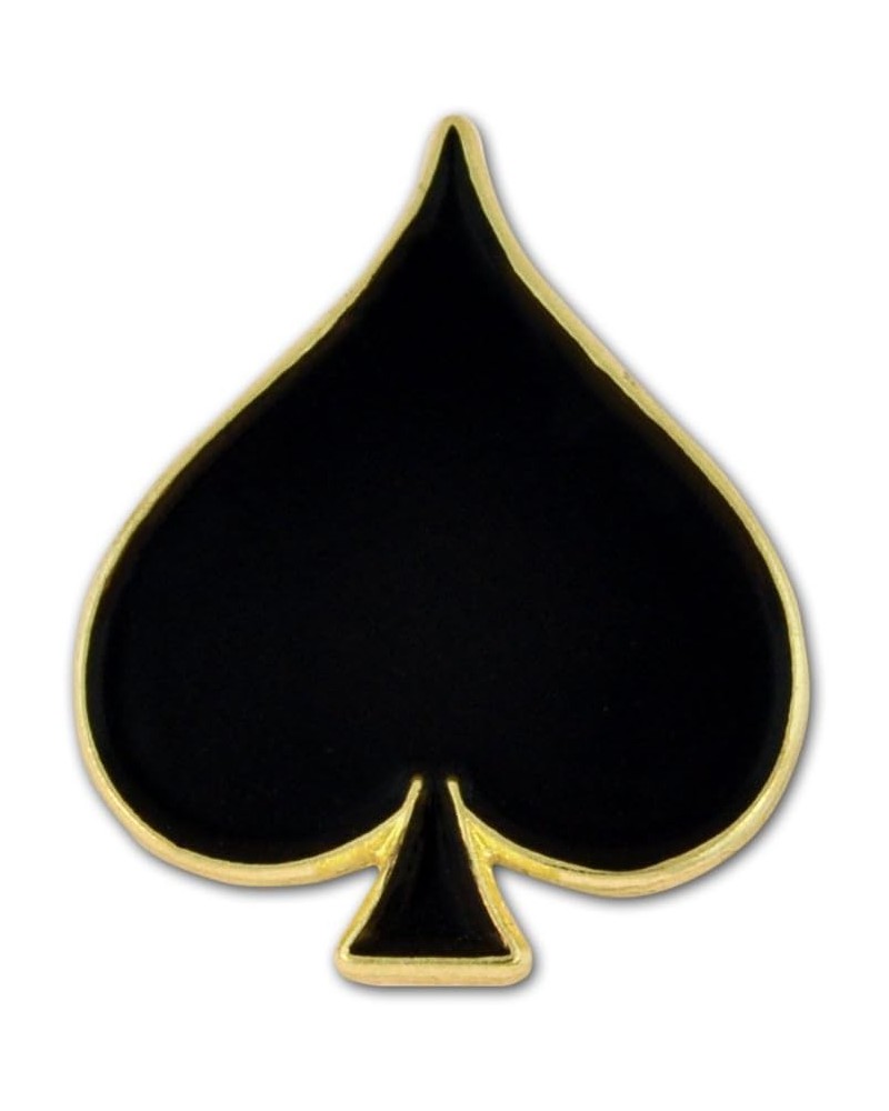 Black Spade Playing Card Suit Enamel Lapel Pin 10 Pack Black Spade $8.39 Brooches & Pins