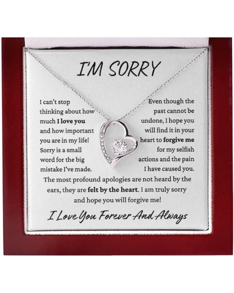 Im Sorry Gifts For Her, Apology Gifts For Her, To My Soulmate Necklace For Women, Funny Gifts For Girlfriend, Personalized Ch...