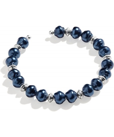 Accents Expandable Bangle for Women, Sea Sultry Cuff Navy Beads $19.14 Bracelets