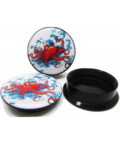 Red Octopus Ear Plugs - Acrylic Screw-On - 10 Sizes - Brand NewPair 13/16" (20mm) $9.71 Body Jewelry