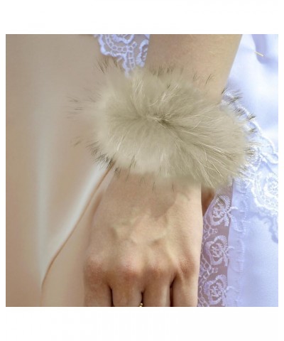 Women's Feather Slap Bracelet Snap Cuff Bracelets Fluffy Feather Cuffs Sleeves Wrist Decoration Cuff Sleeves Slap Type 20 $9....