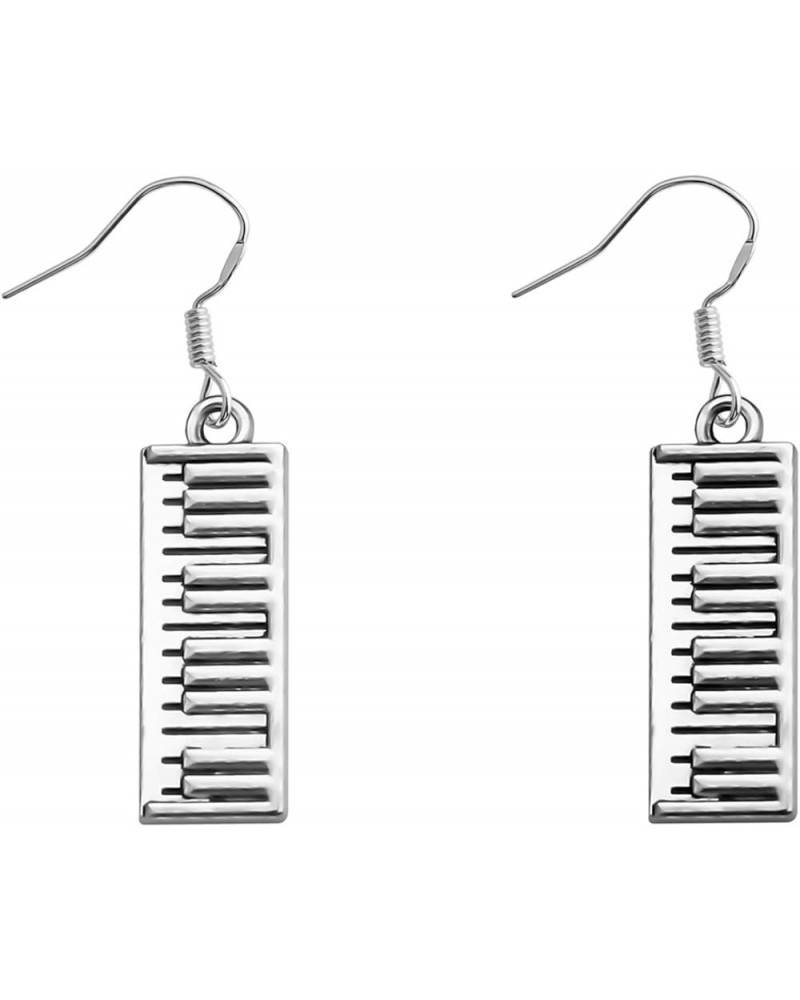 Piano Keyboard Pendant Keychain Piano Zipper Pull Music Jewelry Gift for Pianist/Piano Teacher/Music Lovers Earrings $9.12 Pe...