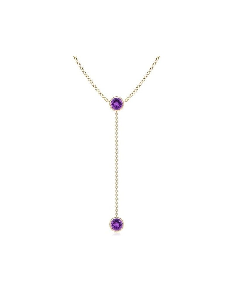 Natural Amethyst Pendant Necklace for Women, Girls in 14K Solid Gold/Platinum | February Birthstone | Jewelry Gift for Her | ...