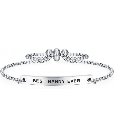 Best Nanny Ever Gifts, Nanny Fashionable Bracelets for Women, Cute Nanny Present for Birthday Mother's Day $11.39 Bracelets