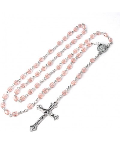 Joyful Harts - Handmade Rosary Beads Birthstone Colors- Rosary Beads Catholic for Women and Men October- Pink Tourmaline $7.9...