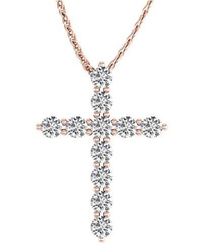 1/2 Carat 14K Gold Cross Value Collection 0.5 Carat 14K Rose Gold $123.54 Necklaces