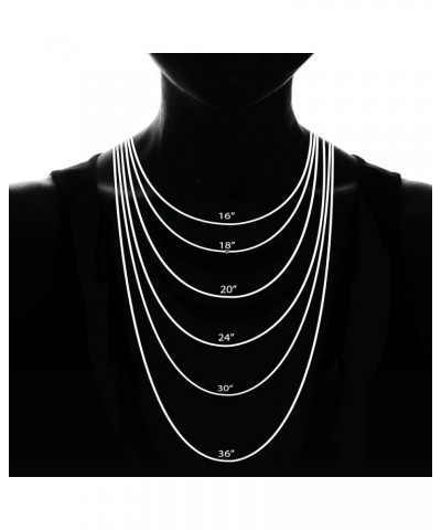 14K Solid Gold Figaro Chains (Select Options) 26 Inches White Gold $274.88 Necklaces