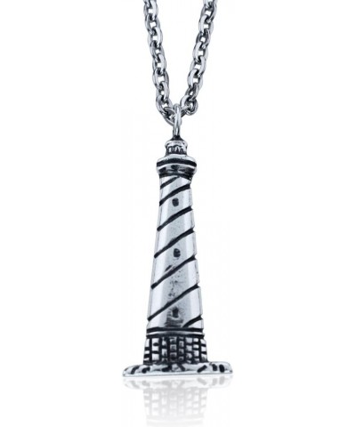 Cape Hatteras Lighthouse Pendant Crafted in Sterling Silver on an 18 Inch Necklace Chain $29.00 Necklaces