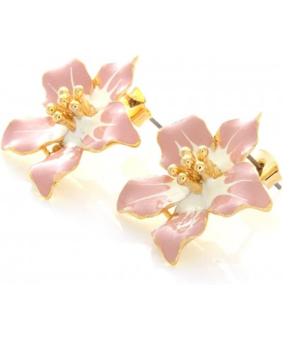 Daisy Flower Drop Earrings Dogwood Petal Big Flower Earrings for Girls Women Cherry Blossom $14.70 Earrings