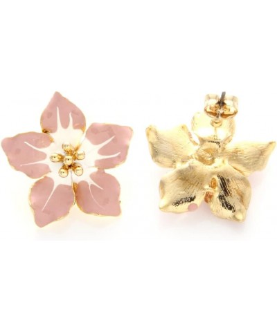 Daisy Flower Drop Earrings Dogwood Petal Big Flower Earrings for Girls Women Cherry Blossom $14.70 Earrings