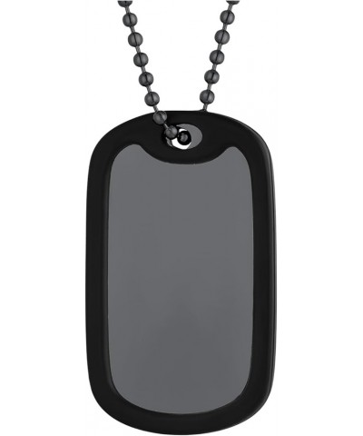 Personalized Dog Tags Necklace for Men Dad Stainless Steel Custom Text Army Military Dog Tag Heart/Coin Pendant with Silencer...