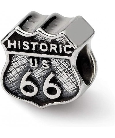 Sterling Silver Route 66 Bead Charm $27.35 Bracelets