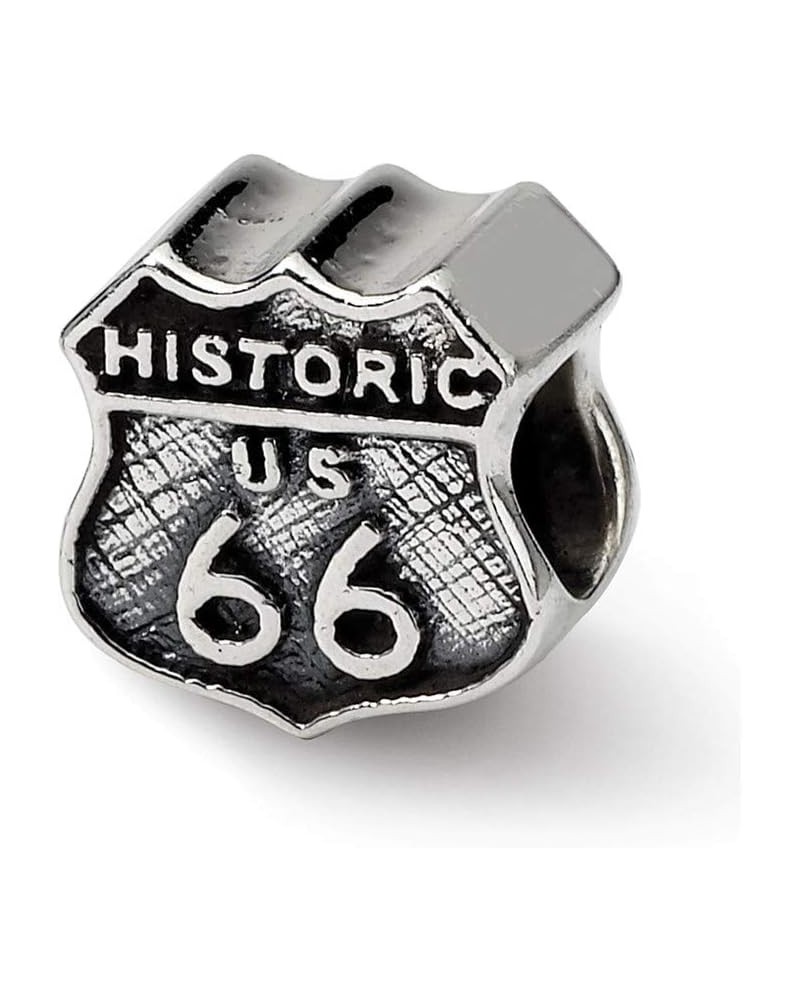 Sterling Silver Route 66 Bead Charm $27.35 Bracelets