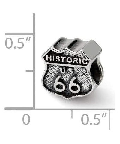 Sterling Silver Route 66 Bead Charm $27.35 Bracelets