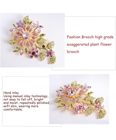 1Pcs Orchid Brooch Fashion Pretty Crystal Flower Pin Pendant Large Brooches for Women $9.27 Brooches & Pins