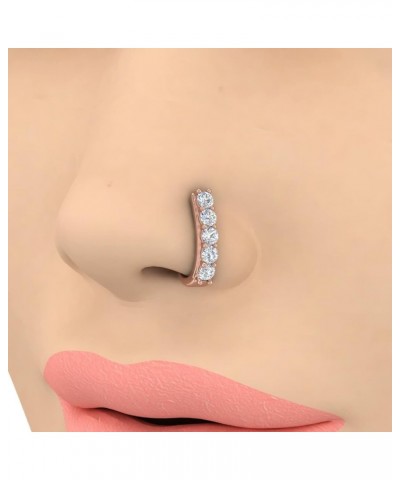 0.14 to 1/5 Carat Diamond Nose Pin in 18K Gold Rose Gold 0.14 carats $80.85 Body Jewelry