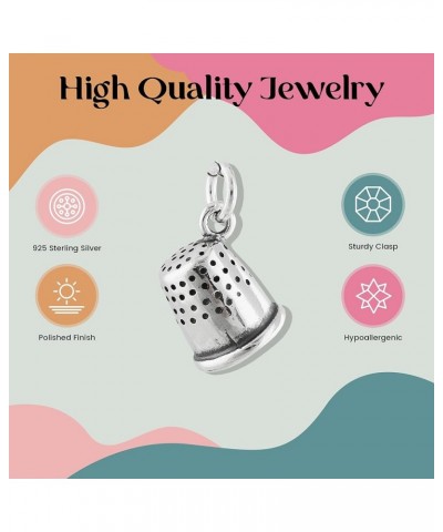 Unique Hobby Charm Pendant Necklaces 3D THIMBLE $10.80 Necklaces