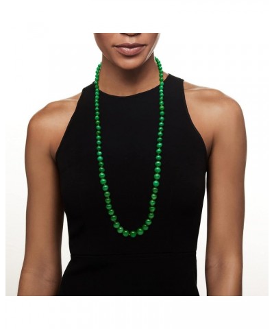 7-14mm Jade Bead Graduated Necklace With 14kt Yellow Gold 36.0 Inches $132.00 Necklaces