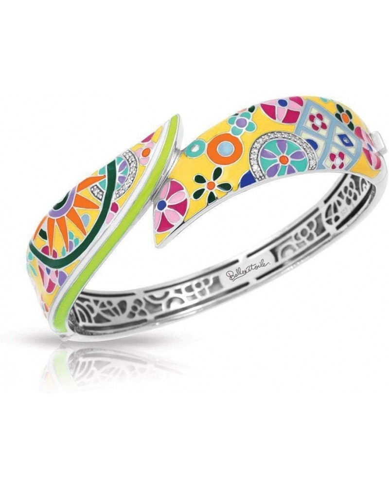 Pashmina Bangle White Yellow 7.0 Inches $198.00 Bracelets