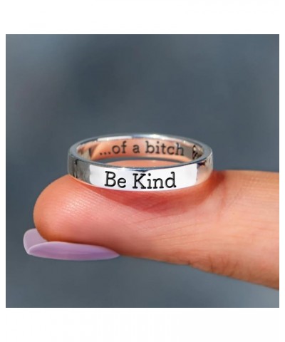 Be Kind Ring,Be Kind of a Bitch Ring for Women Jewelry Gift for Sisters & Best Friends Be Kind... of a Bich Mantra Ring Inspi...