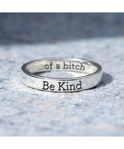 Be Kind Ring,Be Kind of a Bitch Ring for Women Jewelry Gift for Sisters & Best Friends Be Kind... of a Bich Mantra Ring Inspi...