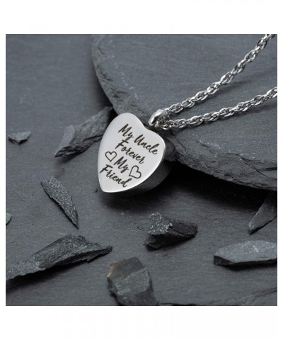 Forever My Friend Urn Necklace for Ashes Cremation Jewelry Fillable Necklace Stainless Steel Memorial Necklace Uncle $9.87 Ne...