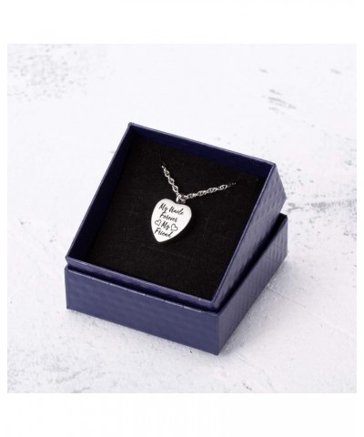 Forever My Friend Urn Necklace for Ashes Cremation Jewelry Fillable Necklace Stainless Steel Memorial Necklace Uncle $9.87 Ne...