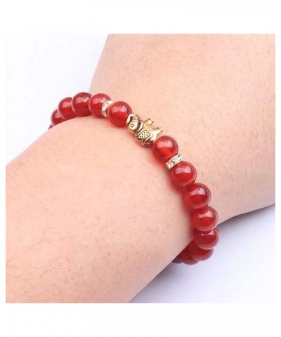 Lover Couple Bracelet Yoga Balancing Reiki Healing with Elephant for Christmas Thanksgiving red agate $7.79 Bracelets