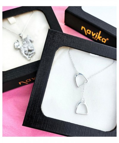 Double Stirrup Lariat Necklace- Sterling Silver $30.85 Necklaces